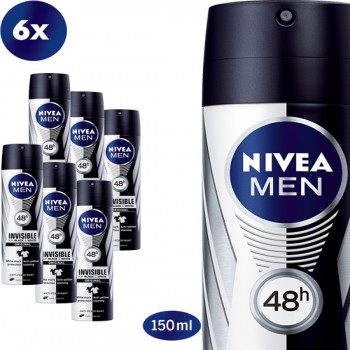 Nivea For Men Invisible For Black & White Power 48h  Anti-perspirant Spray